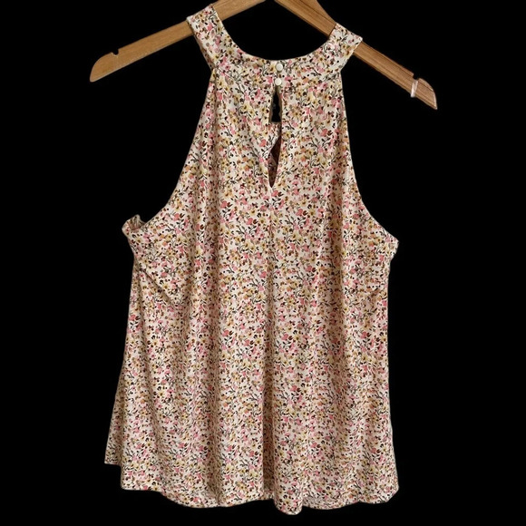 NWT Lane Bryant size 18/20 Twisted Halter Tank Top Vivid Ditsy Floral Stretchy - Picture 3 of 6